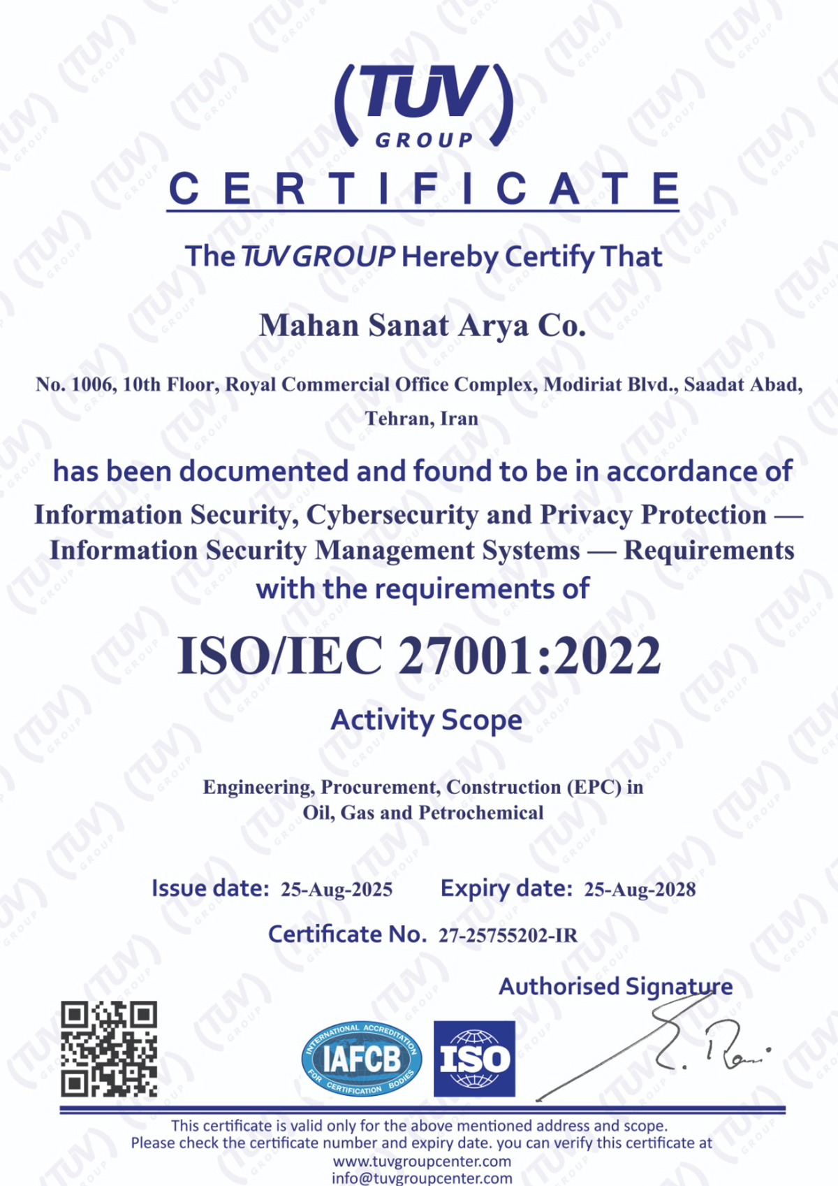 ISO/IEC 27001:2022 is the international standard for information security.